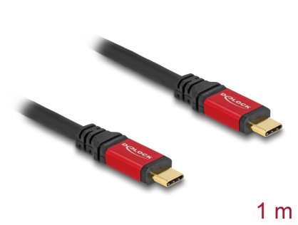 Cablu USB 2.0 type C PD 3.1 240W E-Marker T-T 1m, Delock 80050